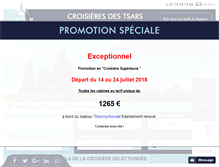 Tablet Screenshot of croisieres-des-tsars.com